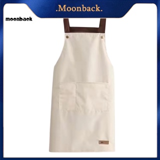 &lt;moonback&gt; ผ้ากันเปื้อน ระบายอากาศ พิมพ์ลายตัวอักษร Hello น้ําหนักเบา สําหรับทําบาร์บีคิว