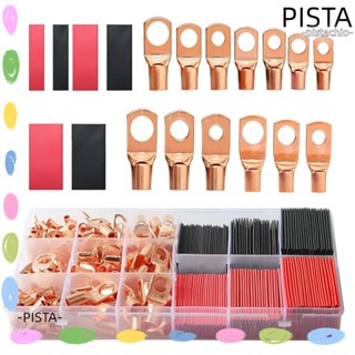 Pista หางปลาทองแดง 273 ชิ้น ขั้วต่อหางปลา 133 ชิ้น พร้อมหางปลาขั้วต่อแบตเตอรี่ AWG 2 4 6 8 10 12 140 ชิ้น