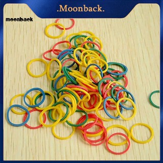 &lt;moonback&gt; 100 ชิ้น DIY ยางรัดสัตว์เลี้ยง สําหรับตุ๊กตาแมว ที่มีสีสัน ยางรัดสัตว์เลี้ยง ที่มีสีสัน