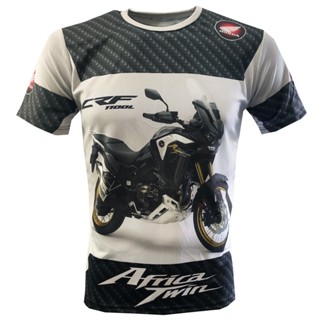 Crf 1100L เสื้อยืดแฟชั่น ลาย Africa Twin Honda 3d