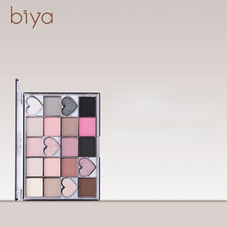 Biya พาเลทอายแชโดว์ เนื้อแมตต์ 20 สี Y2K สีกุหลาบแดง สําหรับแต่งหน้า