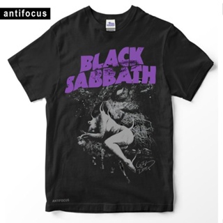 เสื้อยืด โอเวอร์ไซซ์ สีดํา SABBATH | God IS DEAD THE END BORN IN GRAVEYARD IRON MAN HEAVEN AND HELL PARANOID PUNK ROCK H