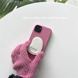 เคสโทรศัพท์มือถือหนัง กันกระแทก ลายดอกกุหลาบ สีชมพู สไตล์เรโทร สําหรับ Iphone 11 14promax 13 12 14pro 13pro 14