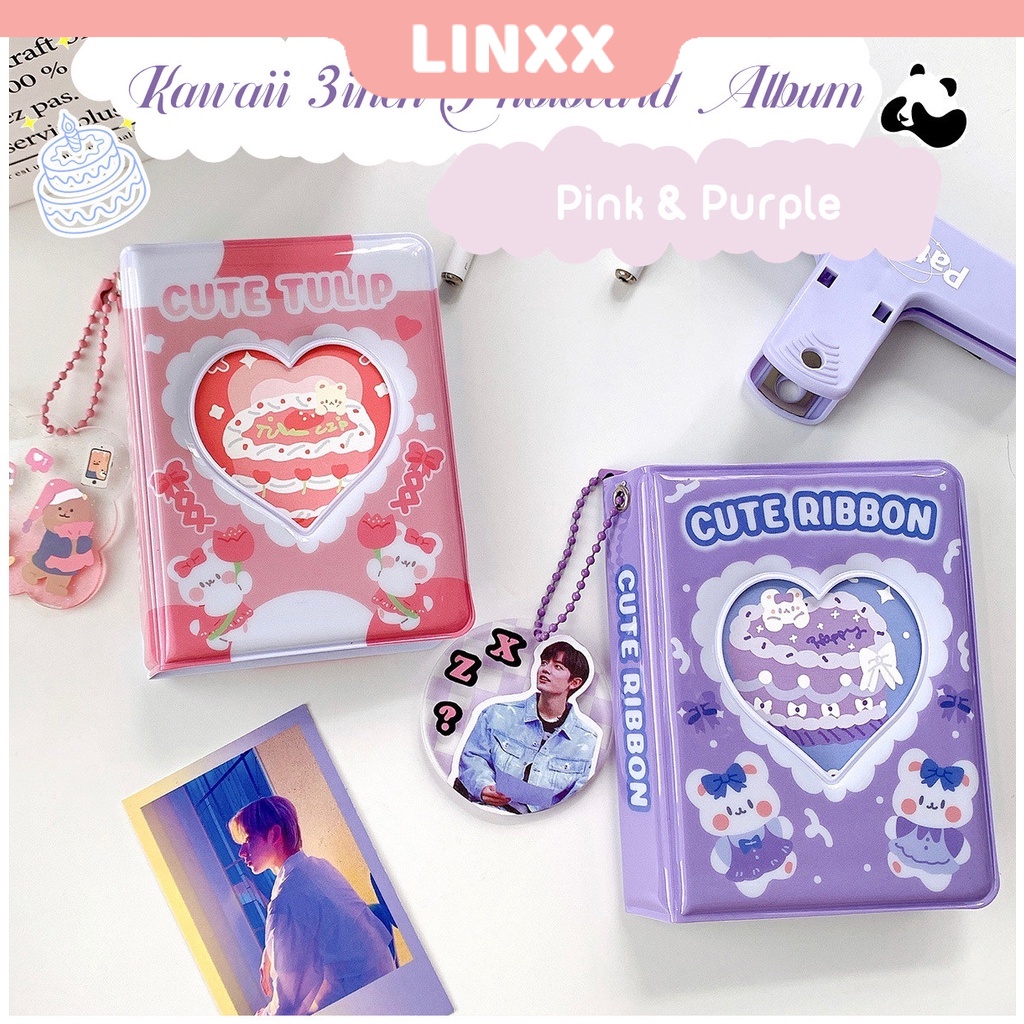 Linxx สมุดเก็บสะสมการ์ดโลโม่ ขนาด 3 นิ้ว