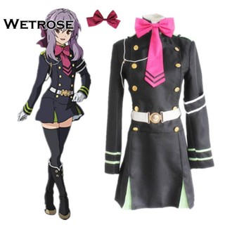 [Wetrose] ชุดเครื่องแบบคอสเพลย์ Owari no Seraph Seraph of the End Hiiragi Shinoa