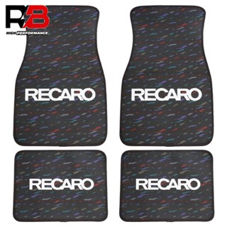 Hks RECARO LE MANS พรมปูพื้น กันลื่น ผ้ากํามะหยี่ขนนิ่ม สําหรับรถยนต์ 4 ชิ้น