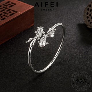 AIFEI JEWELRY เกาหลี Silver ปลาทองบุคลิกภาพ 925 ต้นฉบับ ผู้หญิง ทับทิม ผู้หญิง กำไล เครื่องประดับ กำไลข้อมือ เครื่องประดับ แท้ เงิน แฟชั่น B145