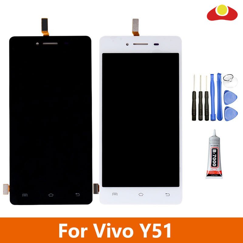 สําหรับ Vivo Y51 จอแสดงผล LCD + Touch Screen Digitizer Assembly สําหรับ VIVO Y51 แผงซ่อม 5 นิ้วทดสอบ