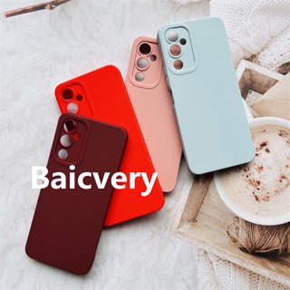 Tecno Pova 4 เคสโทรศัพท์ สีแคนดี้ สีสัน เรียบ เคลือบ สด เรียบง่าย สีพื้น น่ารัก ซิลิโคนนิ่ม TPU เคส