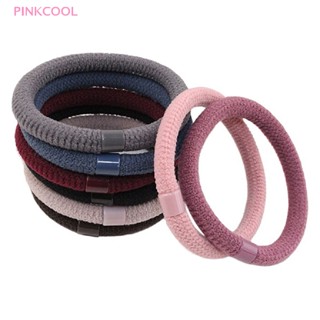 Pinkcool ยางรัดผมหางม้า ยืดหยุ่นสูง เรียบง่าย สุ่มสี 1 ชิ้น