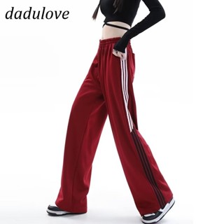 DaDulove💕 New American Stripe Womens Sweatpants High Waist Loose Wide Leg Pants Plus Size Jogging Pants