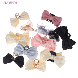 Flyup กิ๊บติดผมโลหะ ประดับโบว์ สองด้าน ขนาดใหญ่ แฟชั่นเกาหลี TH