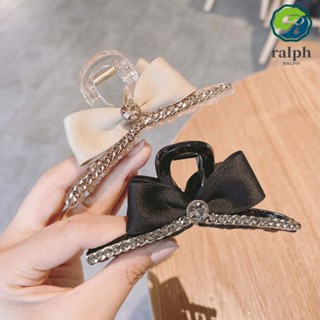 RALPH Cute Bow Hair Claw Girl Hair Accessories Hair Clip Women Sweet Korean Geometric Temperament Crystal Shark Hairpin/Multicolor