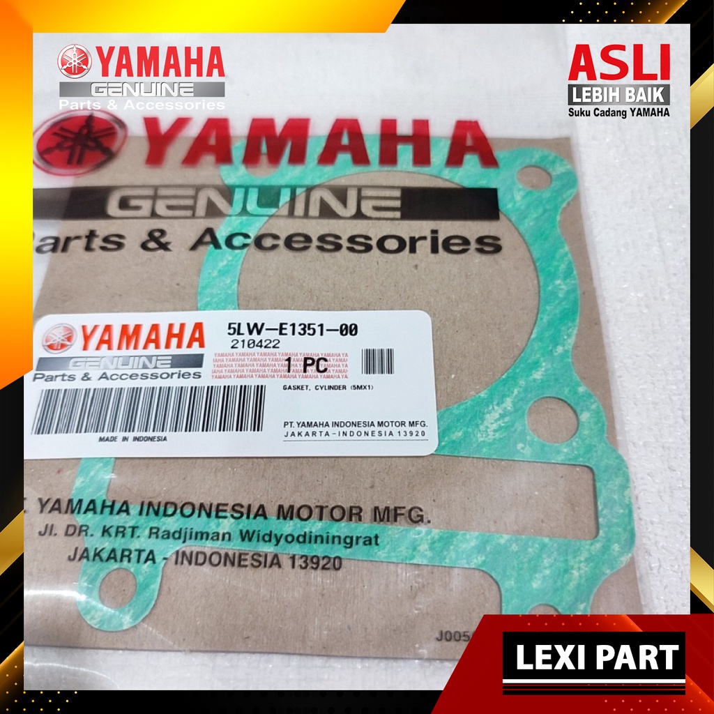 PEPAK PACKING PAKING GASKET BLOCK SEHER BOTTOM NOUVO Z LELE MIO SPORTY SMILE SOUL FINO 5LW-E1351-00