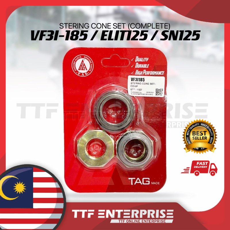 VF3I 185 / ELIT125 / SN125 STERING CONE SET (COMPLETE) SYM VF3I185 MODENAS ELIT 125 SN 125 STEERING 