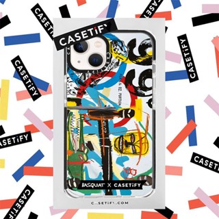 Casetify 【Basquiat】เคสโทรศัพท์มือถือ ซิลิโคนนิ่ม TPU ใส กันกระแทก พร้อมกล่องบรรจุ สําหรับ iPhone 14 13 12 11 Pro MAX XR X XS MAX