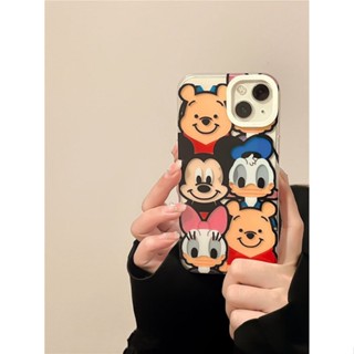 Cartoon Cute Bear Phone Case for iphone 14promax Phone Case For Iphone13 New 11 Transparent 12