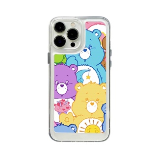 เคสโทรศัพท์มือถือ TPU นิ่ม กันกระแทก ปิดด้านหลัง ลาย Care Bear สําหรับ iPhone 14 11 12 13 Pro X XR Xs Max 14 Plus