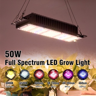 โคมไฟ Led 85V-265V Samsung LM281B 50W กันน้ํา ป้องกันรังสียูวี สําหรับปลูกพืชในร่ม ดอกไม้