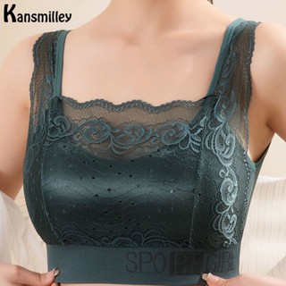 Kansmilley บราลูกไม้ พลัสไซซ์ บราฟรีไซซ์ L XL 2XL