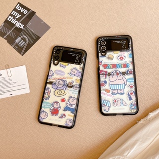 เคสโทรศัพท์มือถืออะคริลิค แบบแข็ง ใส กันกระแทก ลายการ์ตูนยายน่ารัก สําหรับ Samsung Galaxy Z Flip 4 5G Z Flip 3