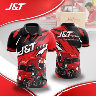 เสื้อยืดโปโล พิมพ์ลาย frontliner J &amp; T Express Special Edition ZQ2U สําหรับผู้ชาย ไซซ์ XS-3XL