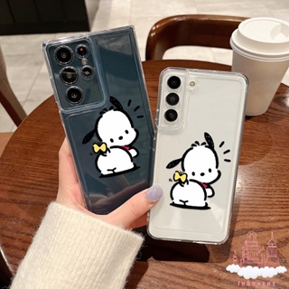 เคสโทรศัพท์มือถือ ซิลิโคนนิ่ม กันกระแทก กันรอยกล้อง ลาย Pochacco สําหรับ Samsung Galaxy S23 Ultra S22 FE S21 S20 Plus A20 A03 Core