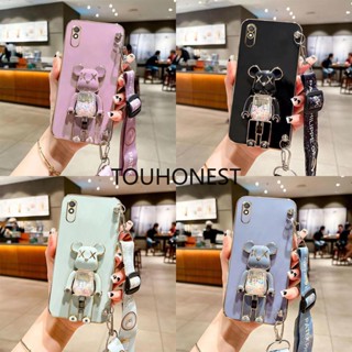 เคส Xiaomi Redmi 9A เคส Redmi 9C เคส Redmi 8 เคส Redmi 9 Case Redmi 10 Case Redmi 7 Case Redmi Note 7 Pro Case Redmi 10A Case Silicone Anime Cute Kaws Bear Stand Cartoon Wrist Band Phone Cover Casing Cases Case TS โทรศัพท์มือถือ ซิลิโคน ลายการ์ตูนหมี