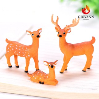 Giovanni Moss Terrariums Elk โมเดลตุ๊กตากวางซิก้าสําหรับตกแต่งสวน