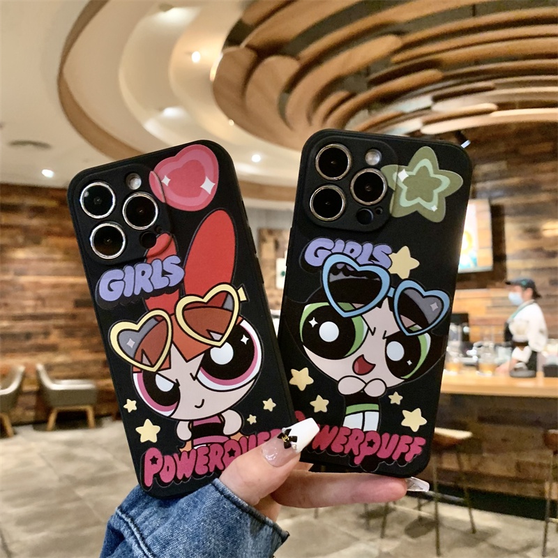 เคสโทรศัพท์มือถือแบบนิ่ม ลายพาวเวอร์พัฟฟ์เกิร์ล สําหรับ Samsung A14 A34 A54 A32 5G A04S A23 4G A23 A