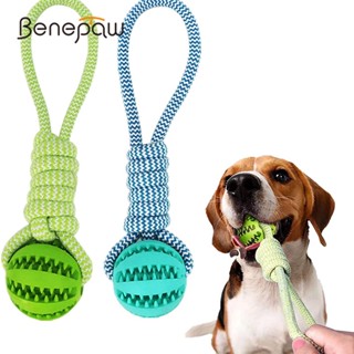 Benepaw ของเล่นเคี้ยวเชือกถัก ผ้าฝ้าย ปลอดภัย สําหรับสัตว์เลี้ยง สุนัข