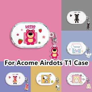 【imamura】เคสหูฟัง แบบนิ่ม แบบใส ลายการ์ตูนผู้หญิงสวย สําหรับ Acome Airdots T1 Airdots T1