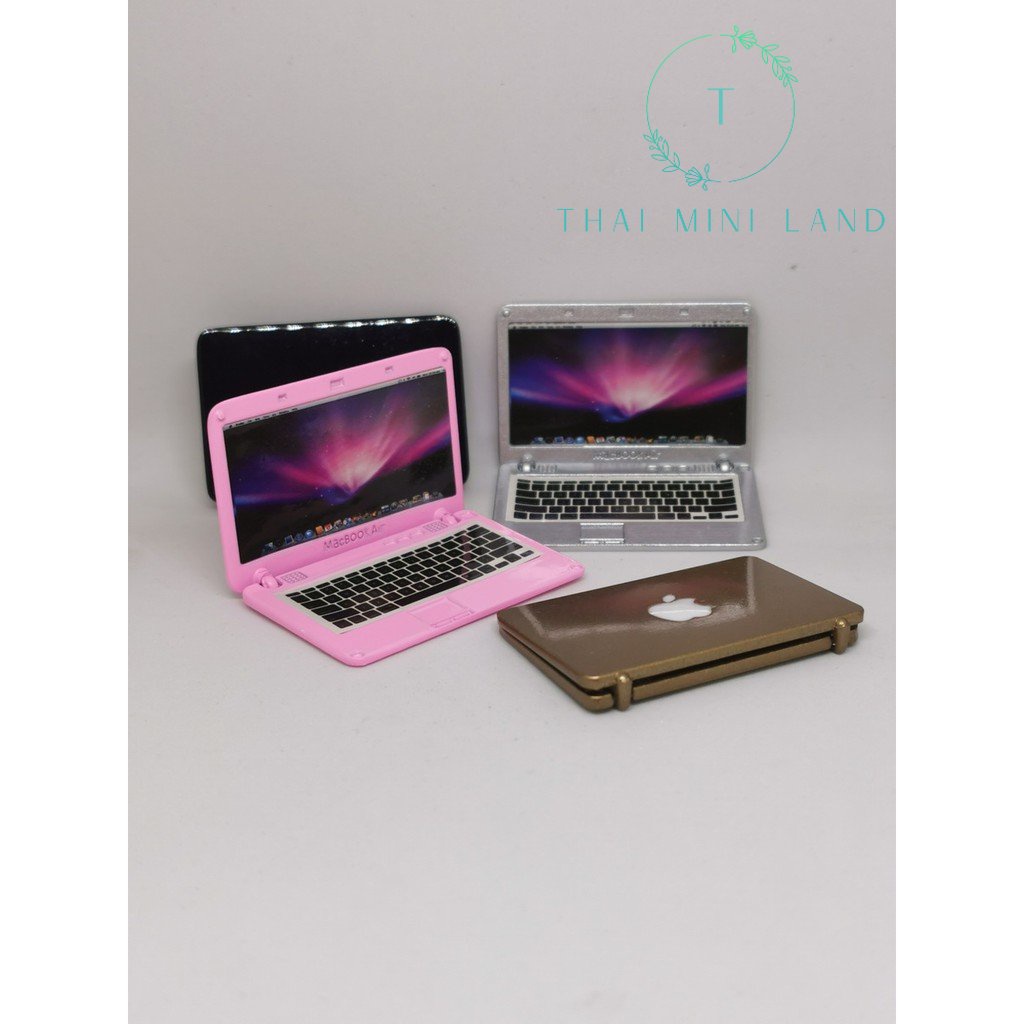 โน้ตบุ๊คจิ๋ว โน้ตบุ๊คจิ๋ว Apple *ใช้ตกแต่ง ใช้งานจริงไม่ได้ค่ะ* (มี 4 สี) Notebook ของจิ๋ว #ของตกแต่ง