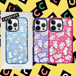 Casetify 【กระต่ายดิสนีย์】เคสโทรศัพท์มือถือ ซิลิโคนนิ่ม TPU ใส กันกระแทก ลายกลิตเตอร์ มีลายด้านข้าง สําหรับ iPhone 11 12 13 14 Pro Max