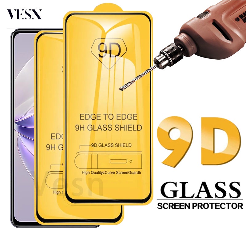 ฟิล์มกระจกแบบเต็มจอ 9D กาวเต็มแผ่น อย่างดี VIVO V30 Lite V29E V27E V25 V25E V23 V23E V21 V21E V20 SE V17 V15 Pro T3 T1 X60 V19 Neo 5G 4G 2024