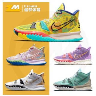 Nike Kyrie 7 EP Irving 7 รองเท้าผ้าใบ รองเท้าบาสเก็ตบอล สีเหลืองเลม่อน