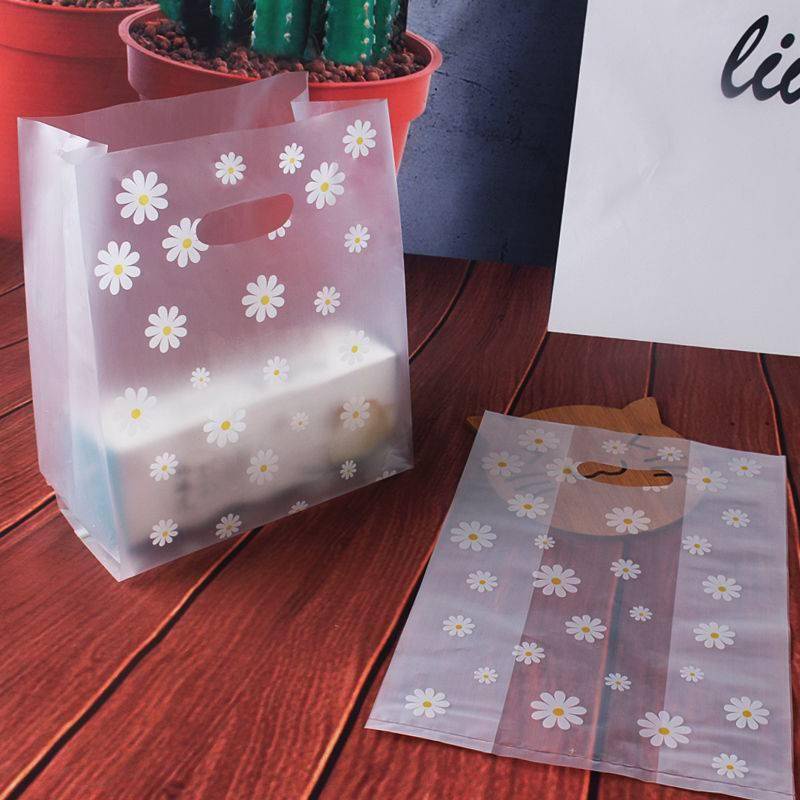 ถุงพลาสติกใส่ขนมปัง 3ไซส์ให้เลือก 1แพ็คมี50pcs ลวดลายน่ารัก สําหรับห่อของขวัญ รูปที่ 5