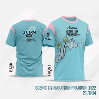 เสื้อวิ่งงาน Scenic Half Marathon Pranburi 2022 (21.1)