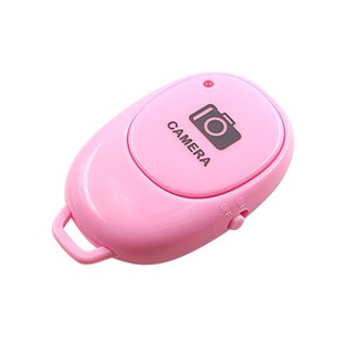 Phone Bluetooth Remote Shutter Pink For Smartphone รีโมท ชัตเตอร์ รีโมท บลูทูธ สำหรับถ่ายภาพ