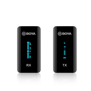 ไมโครโฟน Boya by-xm6 S1 microphone wireless lavalier system ไมค์ไร้สาย ขนาดเล็ก เชื่อมต่อไกล 100 ม. ใช้งานได้นาน 7 ชม.