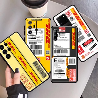 เคสโทรศัพท์ซิลิโคน TPU กันกระแทก ลายโลโก้ DHL สําหรับ Samsung A10 A10S A13 A21S A23 A31 A32 A42 A73 4G 5G