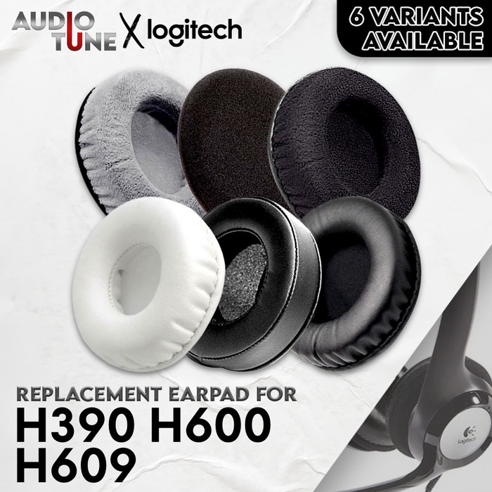 แผ่นรองหูฟัง Earcup Logitech H390 H600 H609 แผ่นโฟมโฟม