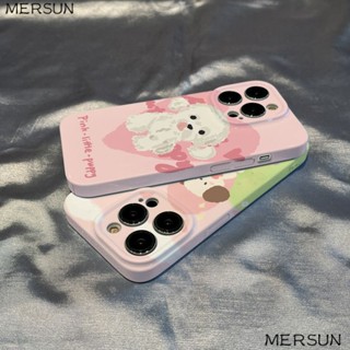 💕เคสโทรศัพท์มือถือแบบแข็ง ลายลูกสุนัข สําหรับ Iphone 14plus 13promax 12 11 7 8xsxr U7PQ