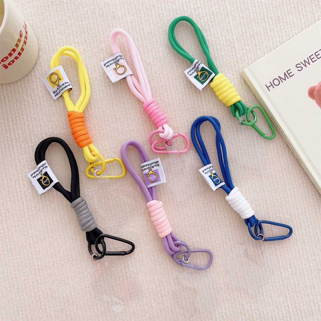 เคสกระเป๋าใส่กุญแจ และสายคล้องโทรศัพท์ ไนล่อน ป้องกันรอย สีคู่ อุปกรณ์เสริม สําหรับ iphone airpods