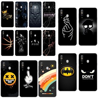 H3 Samsung Galaxy A9 Pro 2019/A8s เคส TPU นิ่ม ซิลิโคน ป้องกัน เคสโทรศัพท์ สีดํา