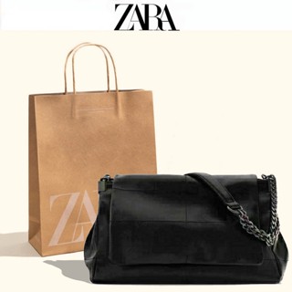 Zara ใหม่ กระเป๋าสะพายไหล่ กระเป๋าถือ กระเป๋าสตางค์ ทรงเมสเซนเจอร์ จุของได้เยอะ เข้ากับทุกการแต่งกาย สําหรับสตรี