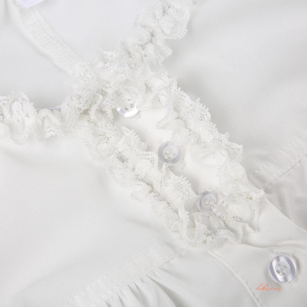 Hibiscus- เสื้อยืด คอกลม แขนเคป ผูกเชือกด้านหน้า พิมพ์ลายลูกไม้ สําหรับผู้หญิง - รูปที่ 5