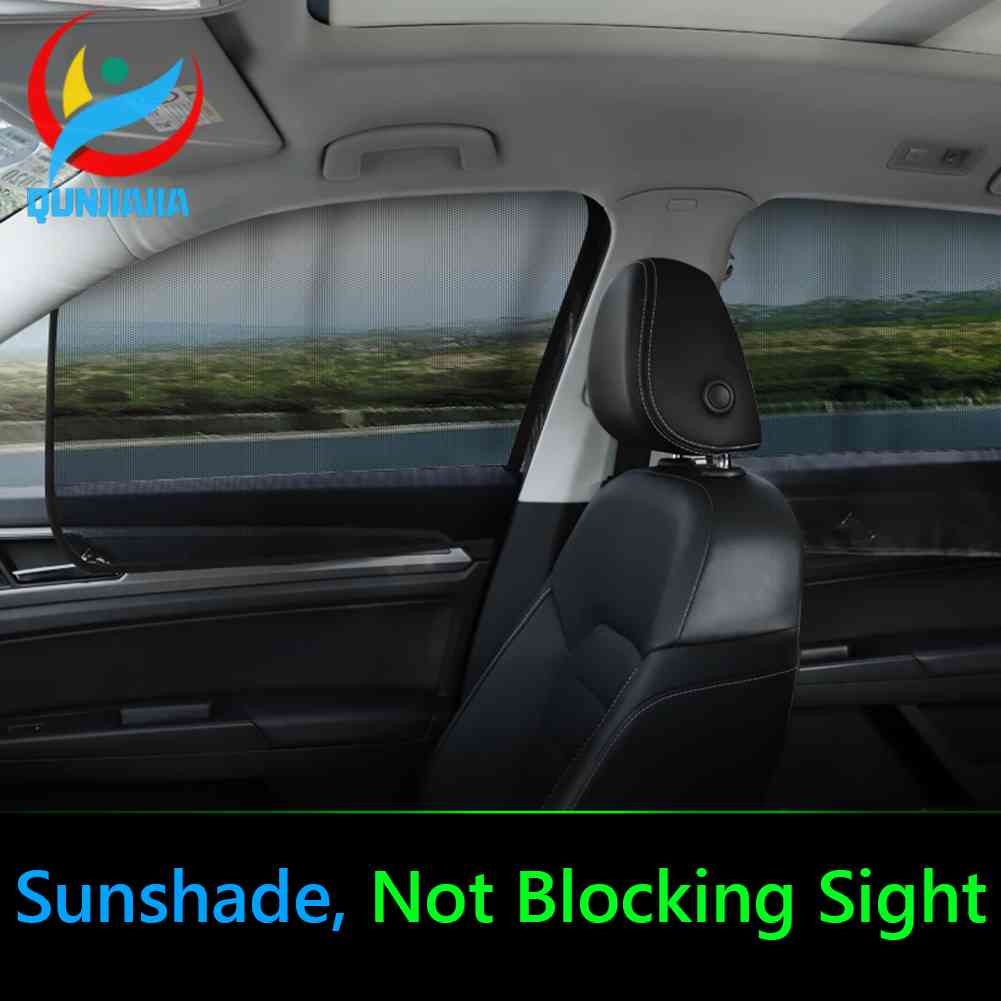 ม่านบังแดดแม่เหล็ก ป้องกันรังสียูวี ผ้าตาข่าย สําหรับติดหน้าต่างรถยนต์ เหมาะกับฤดูร้อน - รูปที่ 4