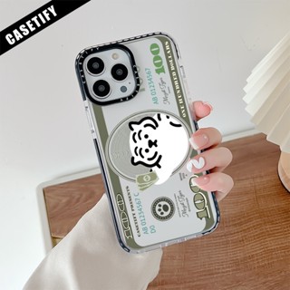 Muzik TIGER เคสโทรศัพท์มือถือ ซิลิโคนนิ่ม ใส กันกระแทก ลายธนบัตร CASETIFY สําหรับ iPhone 11 14 Pro Max 12 13 Mini XS X XR SE 2020 7 8 Plus Cover 6 6S