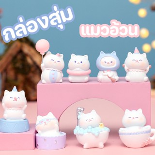 กล่องสุ่ม แมวอ้วน(ราคา1กล่อง/1ตัว) ตัวเลขกล่อง  การ์ตูนตุ๊กตา DIY ตาบอดของกระจุกกระจิกขนาดเล็กน่ารัก